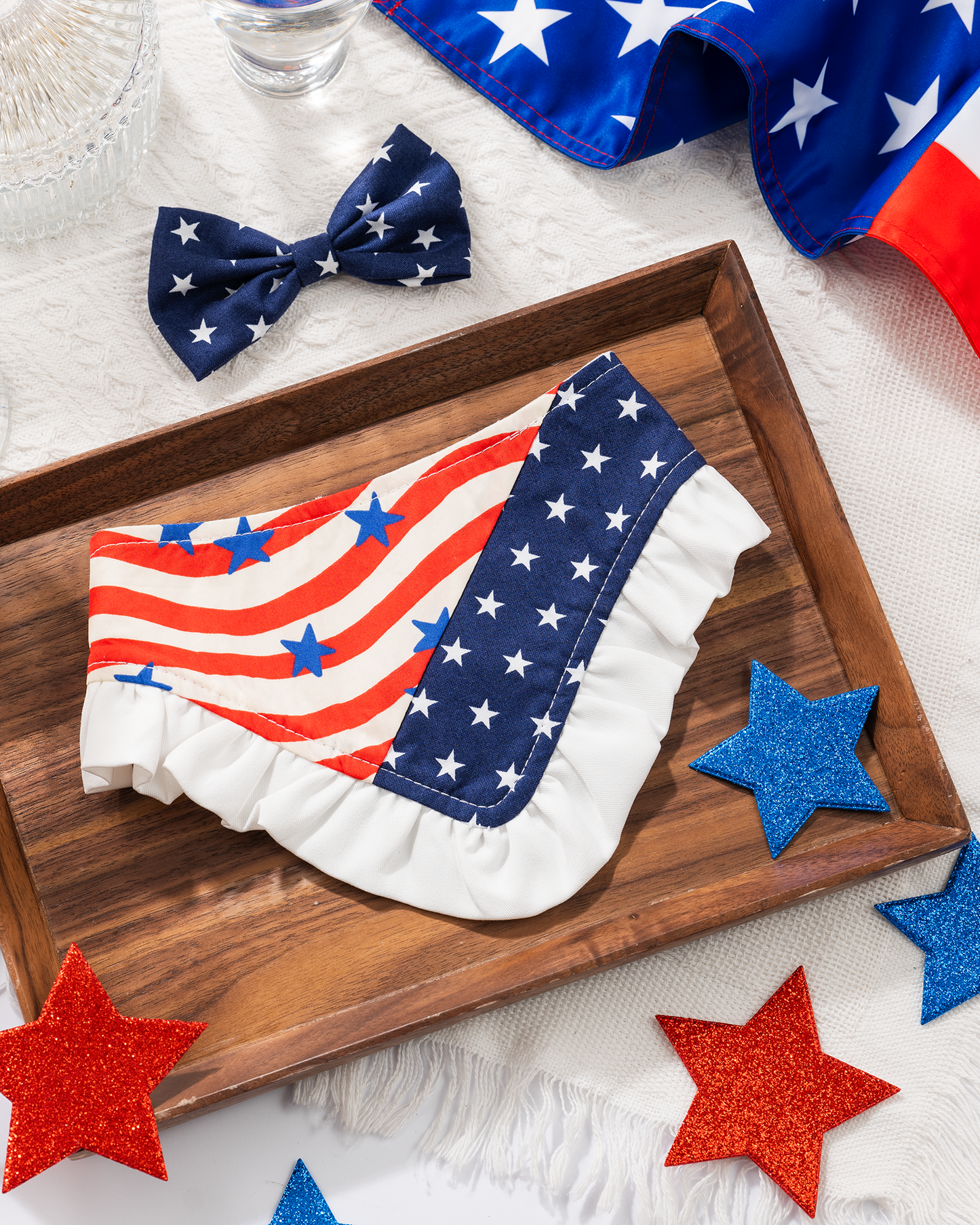 Matching Hair Bow (Patriotic Collection)
