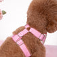 Quilted Gingham Heart Pink Adjustable Neck HARNESS