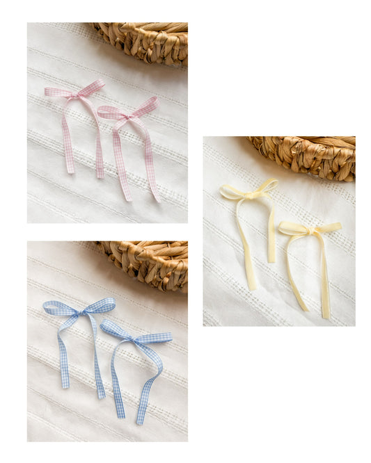 Ribbon Hair Bow (Set of 2)