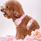 Quilted Gingham Heart Pink Adjustable Neck HARNESS
