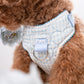 Quilted Gingham Heart Blue Adjustable Neck HARNESS