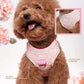 Quilted Gingham Heart Pink Adjustable Neck HARNESS