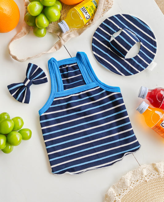 Capri Top - Navy
